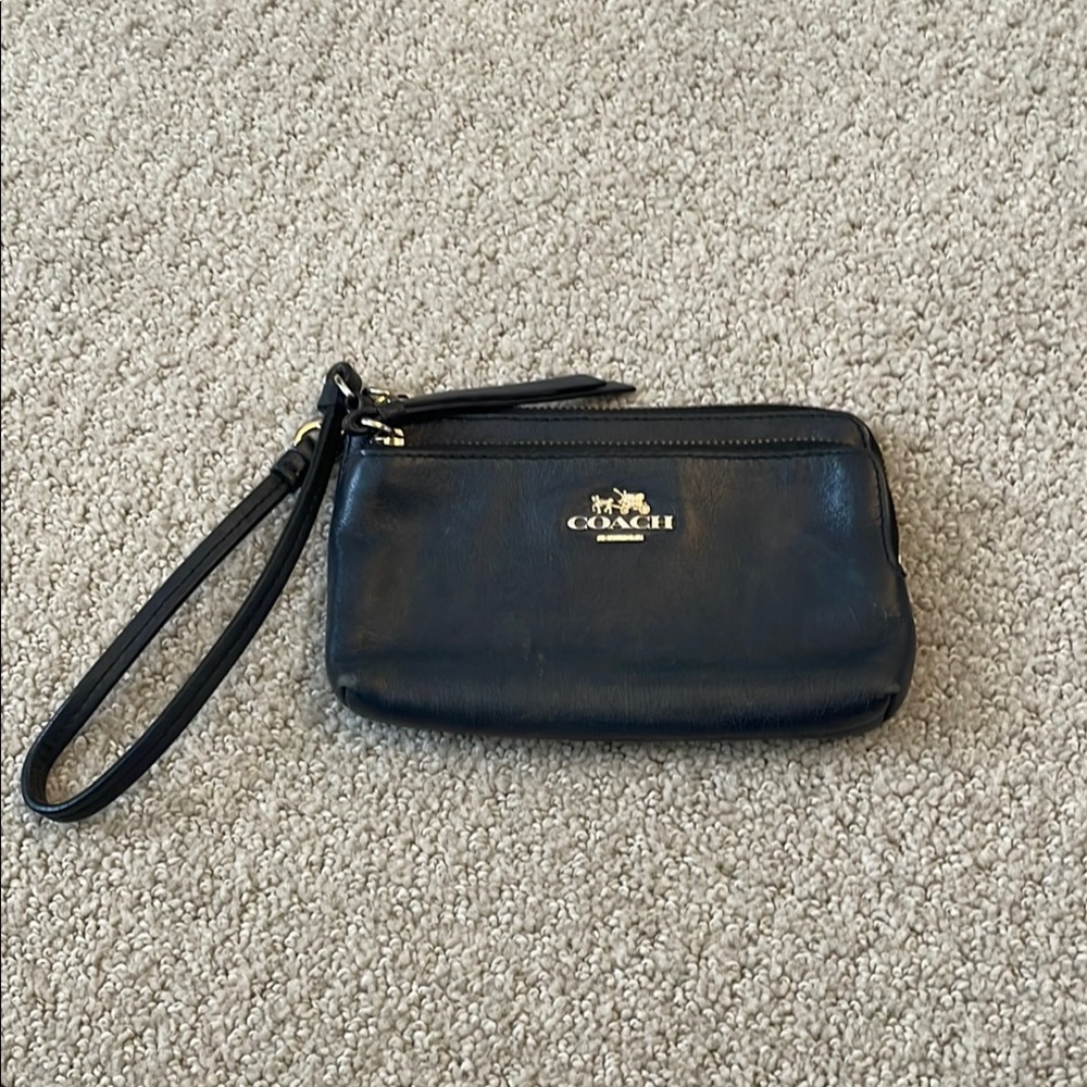 Coach Black Wristlet